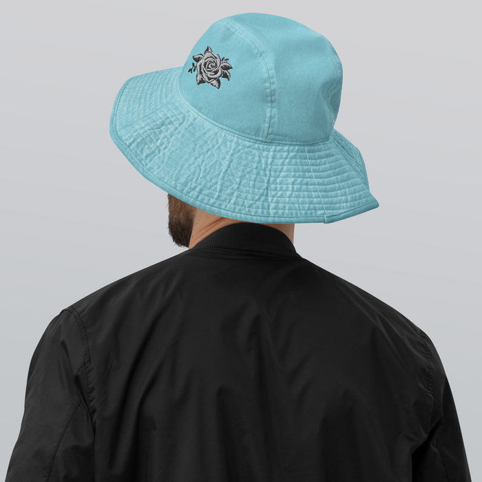 Single Rose - Wide Brim Bucket Hat